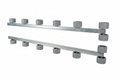 Roller bunks on white background
