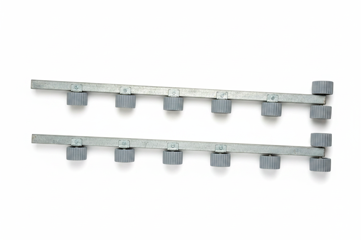 Roller bunks white background vertical